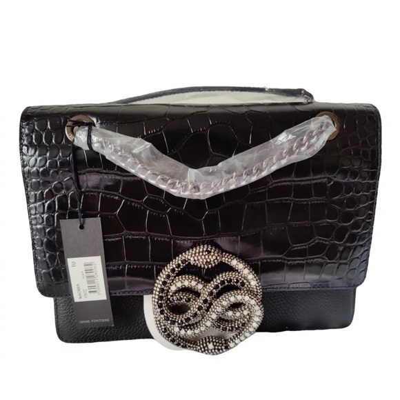 Anne Fontaine Handbag Crock Embossed - Picture 2 of 12